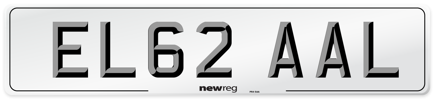 EL62 AAL Number Plate from New Reg